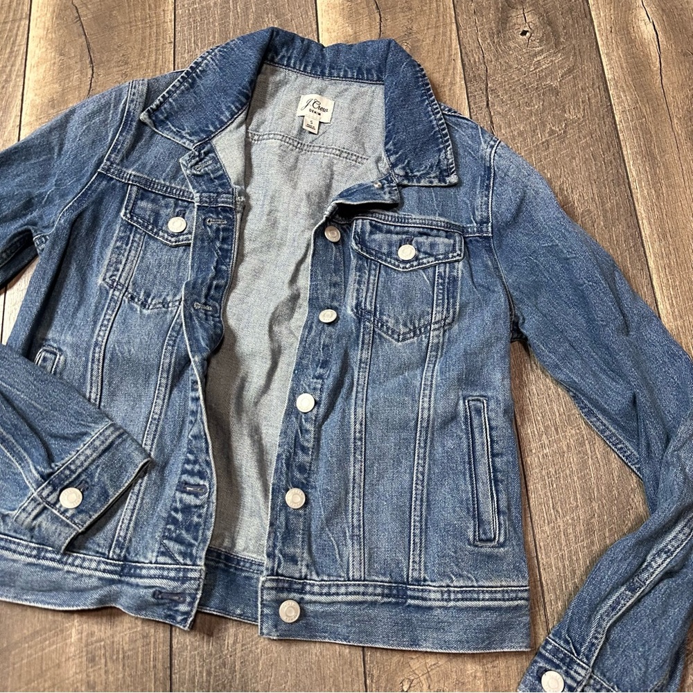 J. Crew Denim Button Down Jacket - Picture 3 of 7
